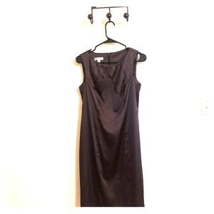 Dressbarn brown satin dress